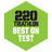 220 Triathlon Best on Test award