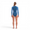 A woman wearing the Zone3 Yulex long sleeve swimsuit on a white background.