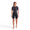 A woman wearing the Zone3 Aeroforce-X II short sleeve trisuit on a white background.