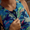 Close-up of the Digital Print Trisuit by ZONE3, featuring a colorful design and zipper detail for children.