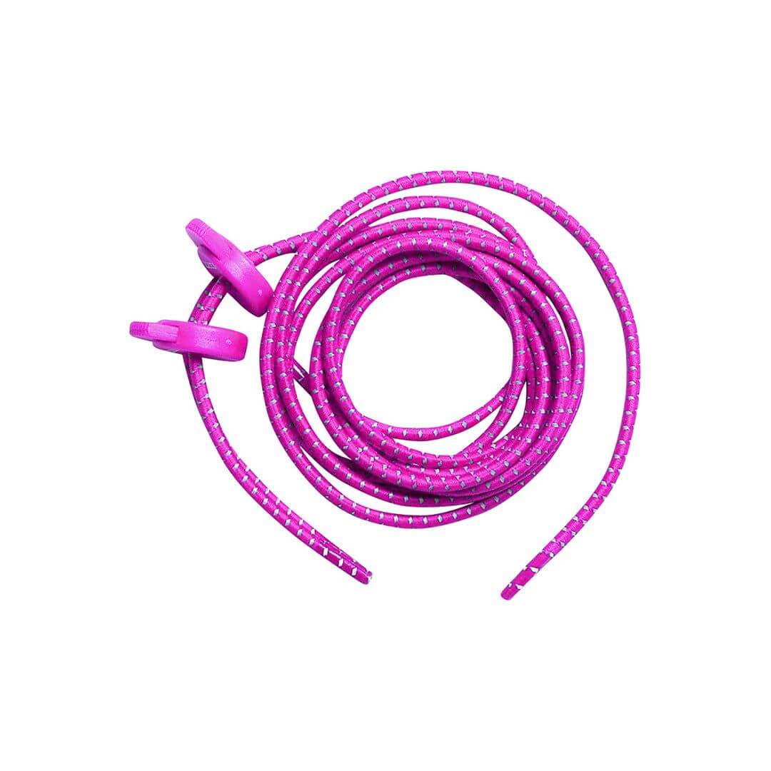 Zone3 elastic shoe laces for fast transitions on a white background.