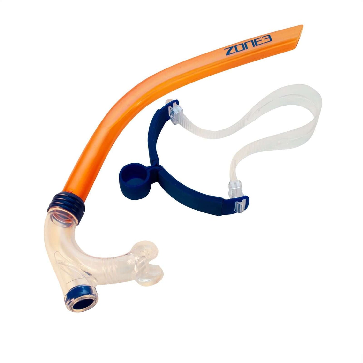 A Zone3 front-facing swim drill snorkel on a white background.