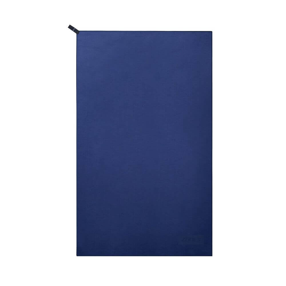 A Zone3 large microfibre towel on a white background.