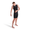 Male model wearing black Streamline Sleeveless Swimskin with Zone3 logo on the chest