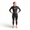 Front view of a Thermal Aspire wetsuit with Zone3 logo, black fabric and orange seam details.